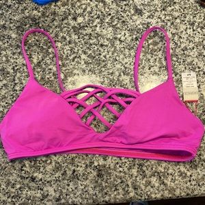 L Space Pink Bikini Top
